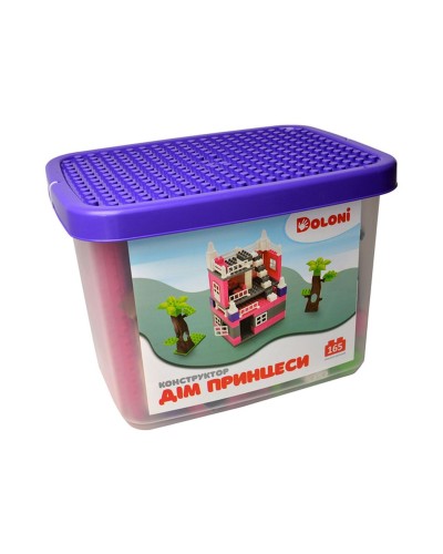 Конструктор »Дім принцеси» на 151 деталь, у пластиковому боксі, ТМ Долоні