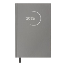 Щоденник датований «MADAM» A5 на 320 сторінок з обкладинкою зі шкірзаму, сірий, ТМ Buromax