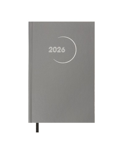 Щоденник датований «MADAM» A5 на 320 сторінок з обкладинкою зі шкірзаму, сірий, ТМ Buromax