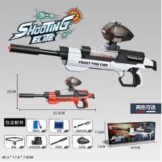 Іграшковий автомат на акумуляторі стріляє гелевими кулями, у коробці 45,3х17,6х7,6 см.