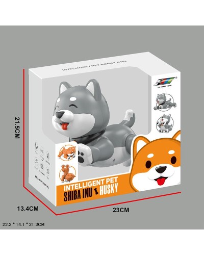 Робот «Песик» зі звуком, реагує на дотик, виконує трюки та програмується, у коробці 23х21,5х13,4 см