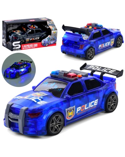 Машина «Поліція» 24 см 1:16 інерційна зі світлом, звуком та рухомими деталями, в асортименті