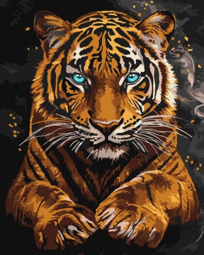 Картина за номерами «Дикий тигр» 40х50 см, ТМ Ідейка