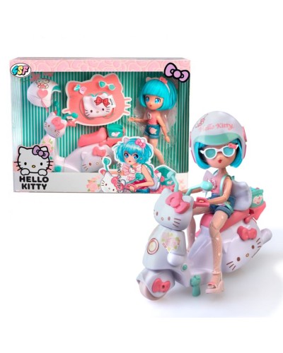 Ігровий набір 4SF MANGA DOLLS серії «Hello Kitty. Красива Пінк на скутері» 19,5 см з аксесуарами, у коробці 25х33х8 см