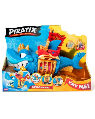 Ігровий набір «PIRATIX S.Королівська акула» з аксесуарами, у коробці 29х21х11 см
