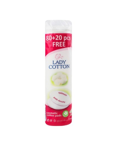 Диски ватні «Lady Cotton» косметичні 80+20 шт.