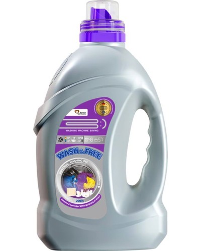Гель для прання «Universal.Жасмин та лаванда» з марсельським милом 2 л, WASH&FREE