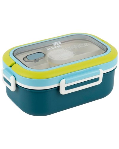 Ланчбокс з наповненням 1100 мл синій, TM Kite