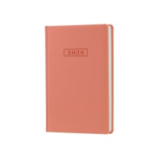Щоденник датований «VIENNA» А5 на 352 сторінок з обкладинкою зі шкірзаму, пудрово-рожевий, ТМ Optima