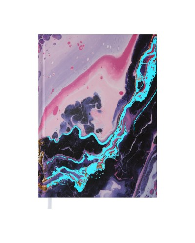 Щоденник недатований «MIRACLE» А5 на 288 аркушів з картонною обкладинкою, фіолетовий, ТМ Buromax