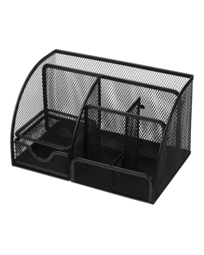 Підставка-органайзер 220x140x130 мм металева, чорна,ТМ Buromax