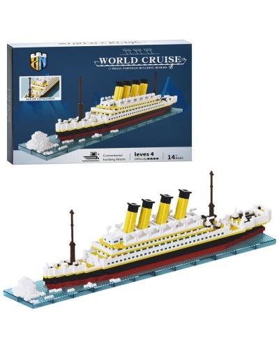 Конструктор «Морська серія. Круїзний лайнер» 49 см на 2060 деталей, у коробціх 33х25,5х6 см