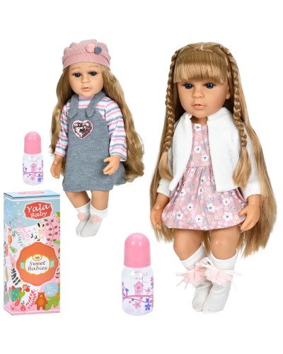 Лялька 52 см з пляшечкою, в асортименті, у коробці 21,5х54,5х13 см