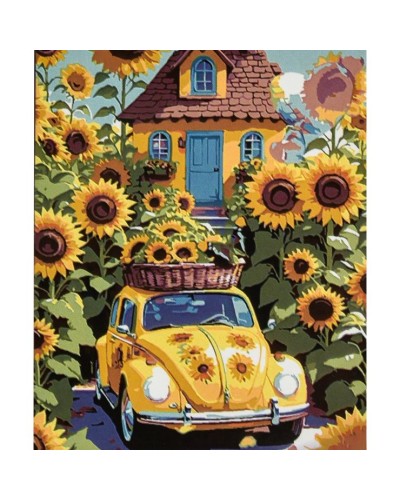 Картина за номерами «Ранок в селі» 30х40 см, ТМ Strateg