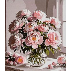 Картина за номерами «Букет півоній» 30х40 см, ТМ Strateg