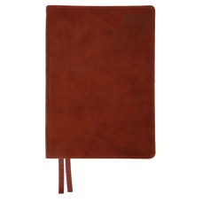 Щоденник датований «Case» А5 на 368 аркушів з обкладинкою зі шкірзаму, коричневий, Leo Planner