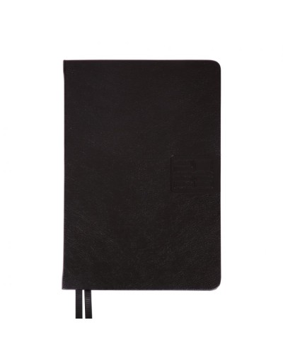 Щоденник датований «Persona» А5 на 368 аркушів з обкладинкою зі шкірзаму, чорний, Leo Planner