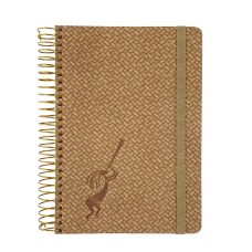 Блокнот «SKILL Панама» В6 на 120 аркушів у клітинку з обкладинкою з ламінованого картону на спіралі збоку, СБВ-95КБ, ТМ Brisk