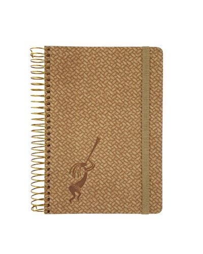 Блокнот «SKILL Панама» В6 на 120 аркушів у клітинку з обкладинкою з ламінованого картону на спіралі збоку, СБВ-95КБ, ТМ Brisk