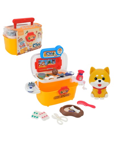 Набір ветеринара з улюбленцем та аксесуарами, у коробці 22х15х17 см