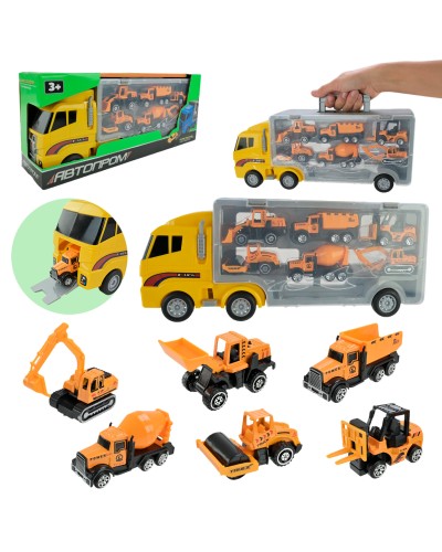 Трейлер з машинками, у коробці 34,5х14,9х9,5 см