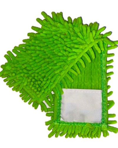 Змінна насадка для швабри «1000 пальців» з мікрофібри, зелена