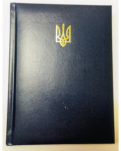 Щоденник недатований «POWERFUL» A5 на 336 арушів з обкладинкою зі шкірзаму, синій, ТМ Buromax