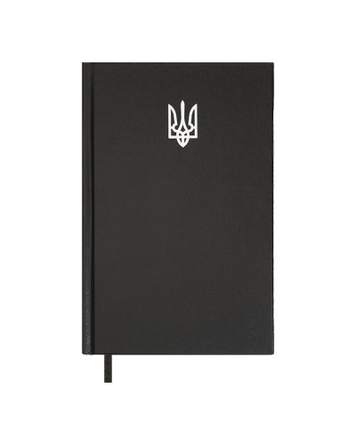 Щоденник недатований «AIRY» A5 на 336 арушів з обкладинкою зі шкірзаму, чорний, ТМ Buromax