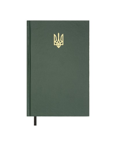Щоденник недатований «AIRY» A5 на 336 арушів з обкладинкою зі шкірзаму, зелений, ТМ Buromax