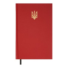 Щоденник недатований «AIRY» A5 на 336 арушів з обкладинкою зі шкірзаму, червоний, ТМ Buromax