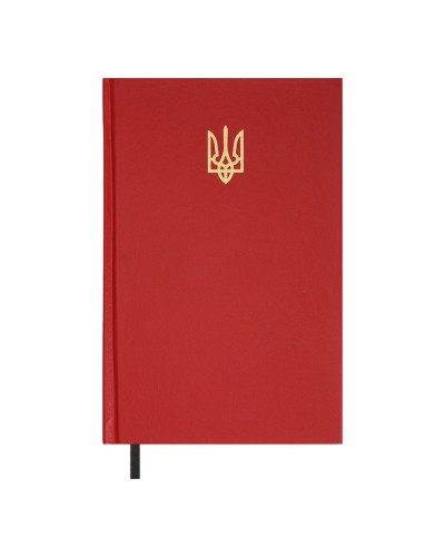 Щоденник недатований «AIRY» A5 на 336 арушів з обкладинкою зі шкірзаму, червоний, ТМ Buromax