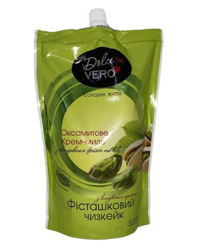 Крем-мило «Фісташковий чізкейк» дойпак 500 мл, ТМ Dolce Vero