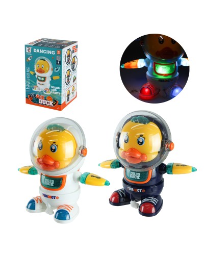 Робот «Космічна качка»18 см зі світлом на батарейці, в асортименті, коробка 12х12х18 см