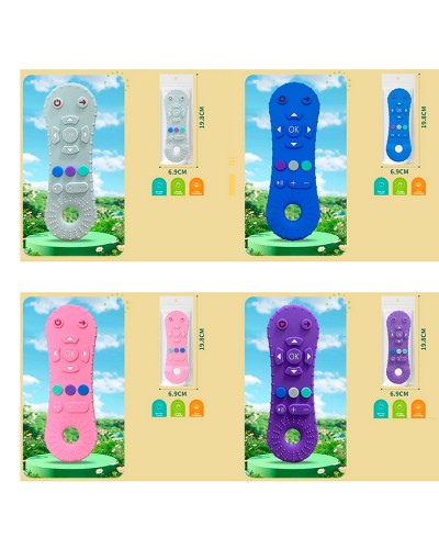 Іграшковий пульт 15х5х0,5 см з прорізувачем та текстурними кнопками, в асортименті, у пакеті 7х17х0,5 см