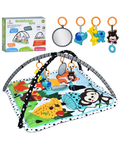 Килимок 85х85 см з 2 дугами та 4 підвісками, у коробці 38х30х13,5 см