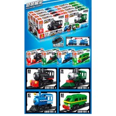 Конструктор «Потяг» від 79 деталей, в асортименті, у коробці, по 8 шт у дисплеї 38,5x14,5x17 см