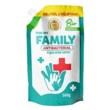 Крем-мило рідке «Антибактеріальне» 560 мл дойпак, ТМ For my FAMILY