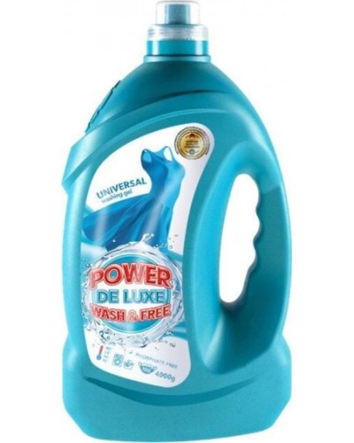Гель для прання універсальний 4000 мл, POWER DE LUXE