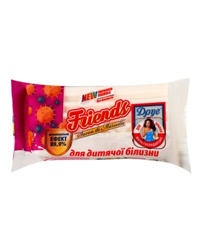 Мило господарське «Друг» для прання дитячої білизни, 125 г
