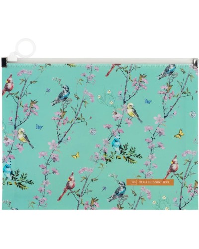 Папка «OS Весна» А5+ на блискавці zip-lock, ТМ Axent