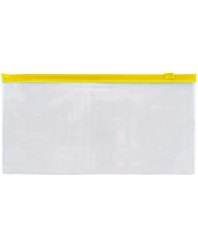 Папка-конверт DL на застібці zip-lock жовта, ТМ Axent