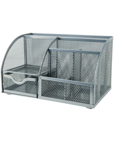 Підставка-органайзер 220x140x130 мм металева, срібляста, ТМ Axent