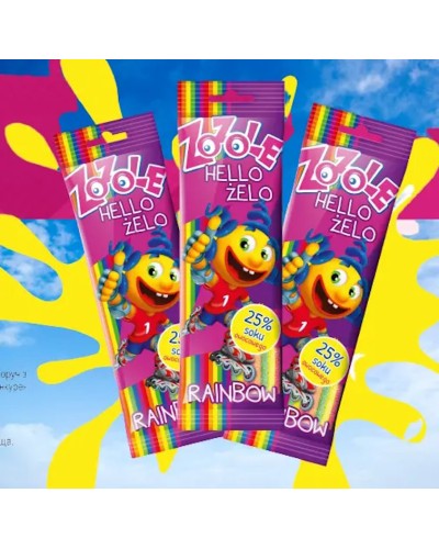 Цукерка «Rainbow» желейна 75 г, ТМ Zozole