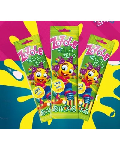 Цукерка «Sticks» желейна 75 г, ТМ Zozole
