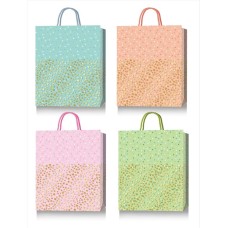 Пакет паперовий 26х32х10 см з тиснення фольгою, в асортименті, ТМ Buromax