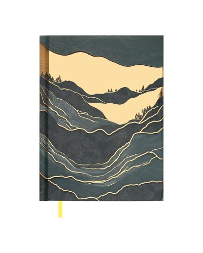 Щоденник недатований «FILLING» A5 на 336 стрінок з картонною обкладинкою, золотистий, ТМ Buromax