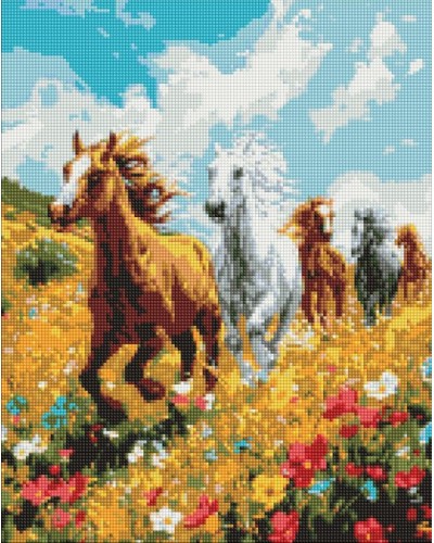 Набір з алмазною мозаїкою «Польова гармонія» 40х50 см, ТМ Ідейка