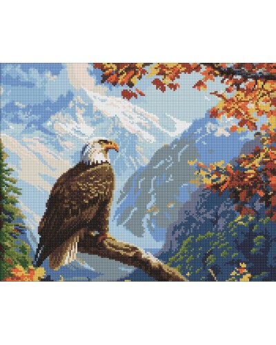 Набір з алмазною мозаїкою «Вершинний страж» 40х50 см, ТМ Ідейка