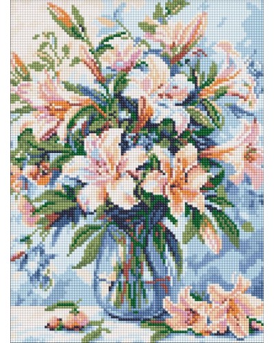 Набір з алмазною мозаїкою «Квіткова поема» 30х40 см, ТМ Ідейка