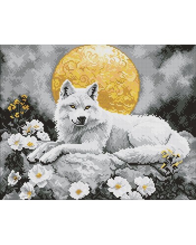 Набір з алмазною мозаїкою «Під світлом місяця» 40х50 см, ТМ Ідейка